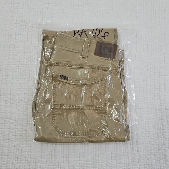 Lee Extreme Motion Utility Pants Men 36x32 Beige Loose Fit Straight Stretch - Picture 16 of 16